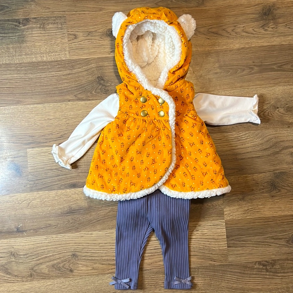 Aspen Kids Vest Outfit Size 0-3 Months